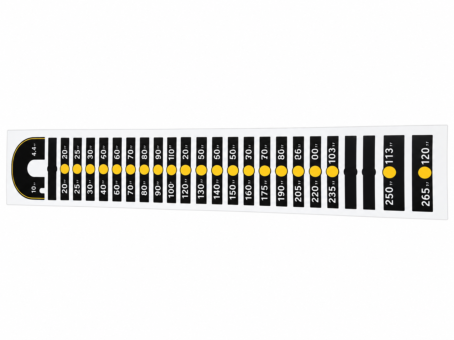 Spec Label, Weight Plate, PC, GM123