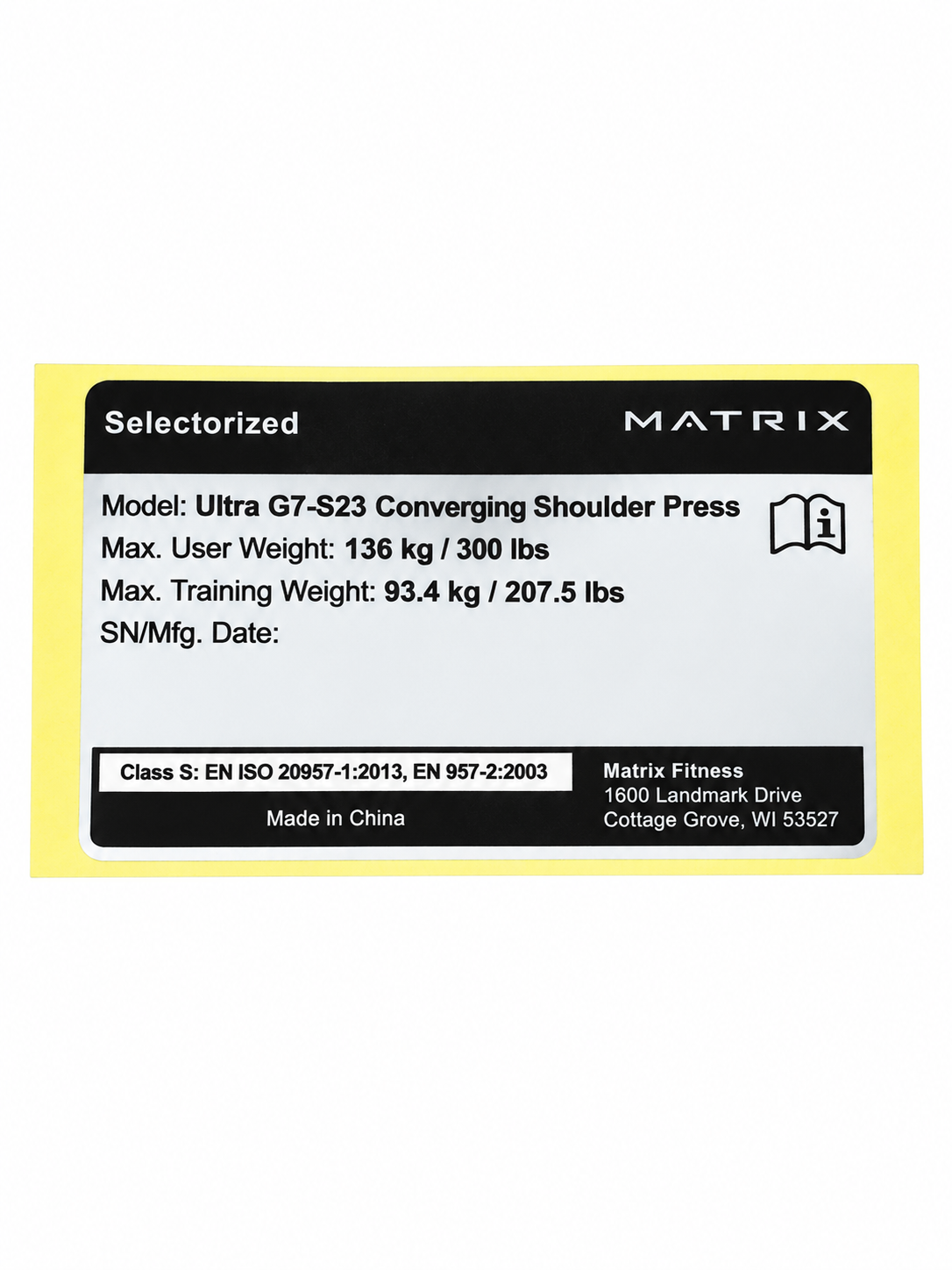 EN LABEL, Frame, PC, English, GM117