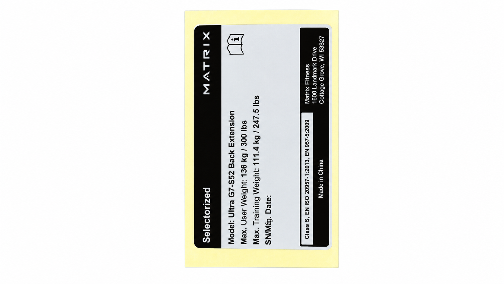 EN LABEL, PETP, English, GM126-KM