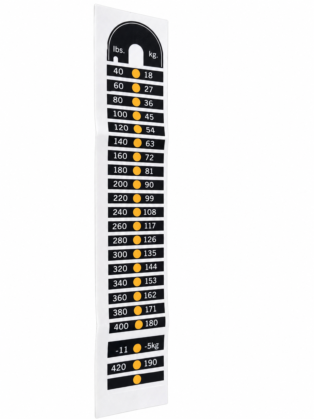 Spec Label, Weight Plate, PC, GM114