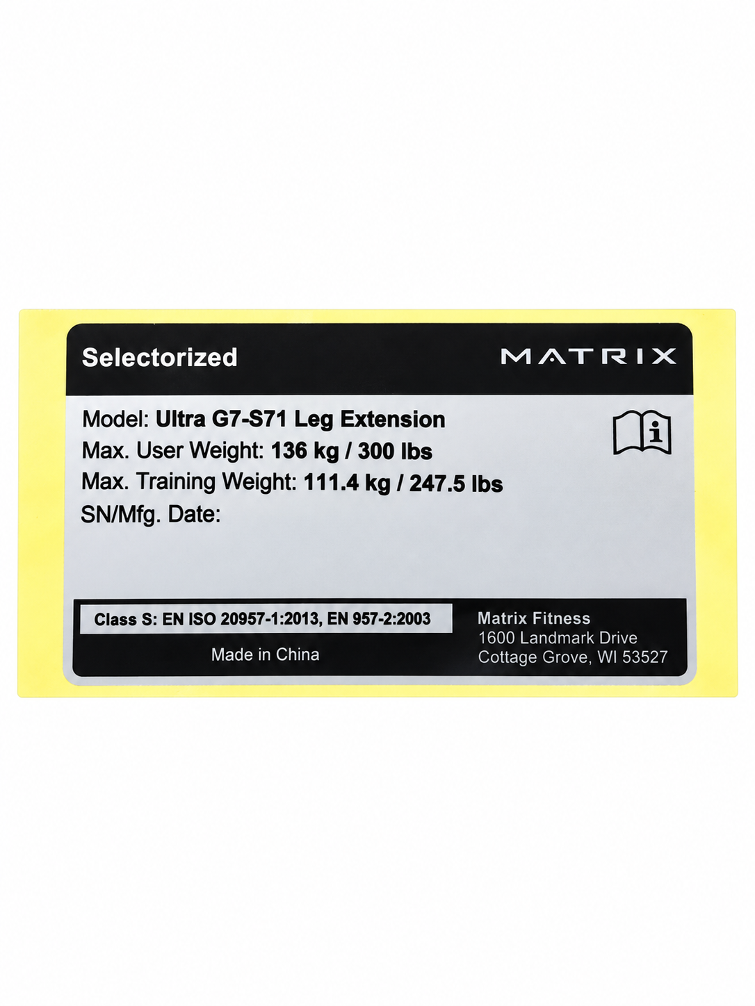 EN LABEL, Frame, PC, English, GM113