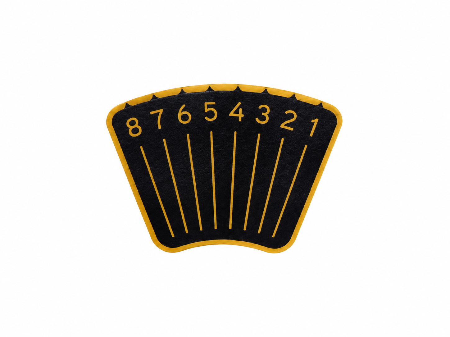 Decal, Back Pad Adjustable, PC, GM119