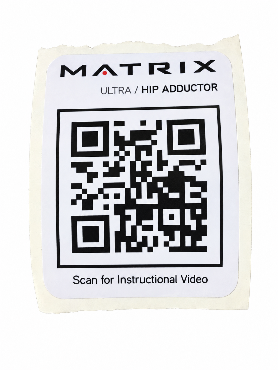 Decal, QR, G7-S74-02 Hip Adductor