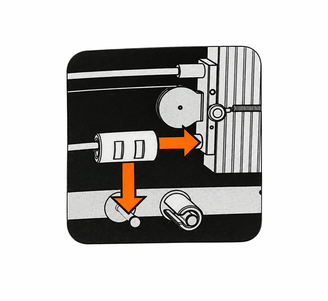 Warning Label, 40x40, PC, COUNTER WEIGH