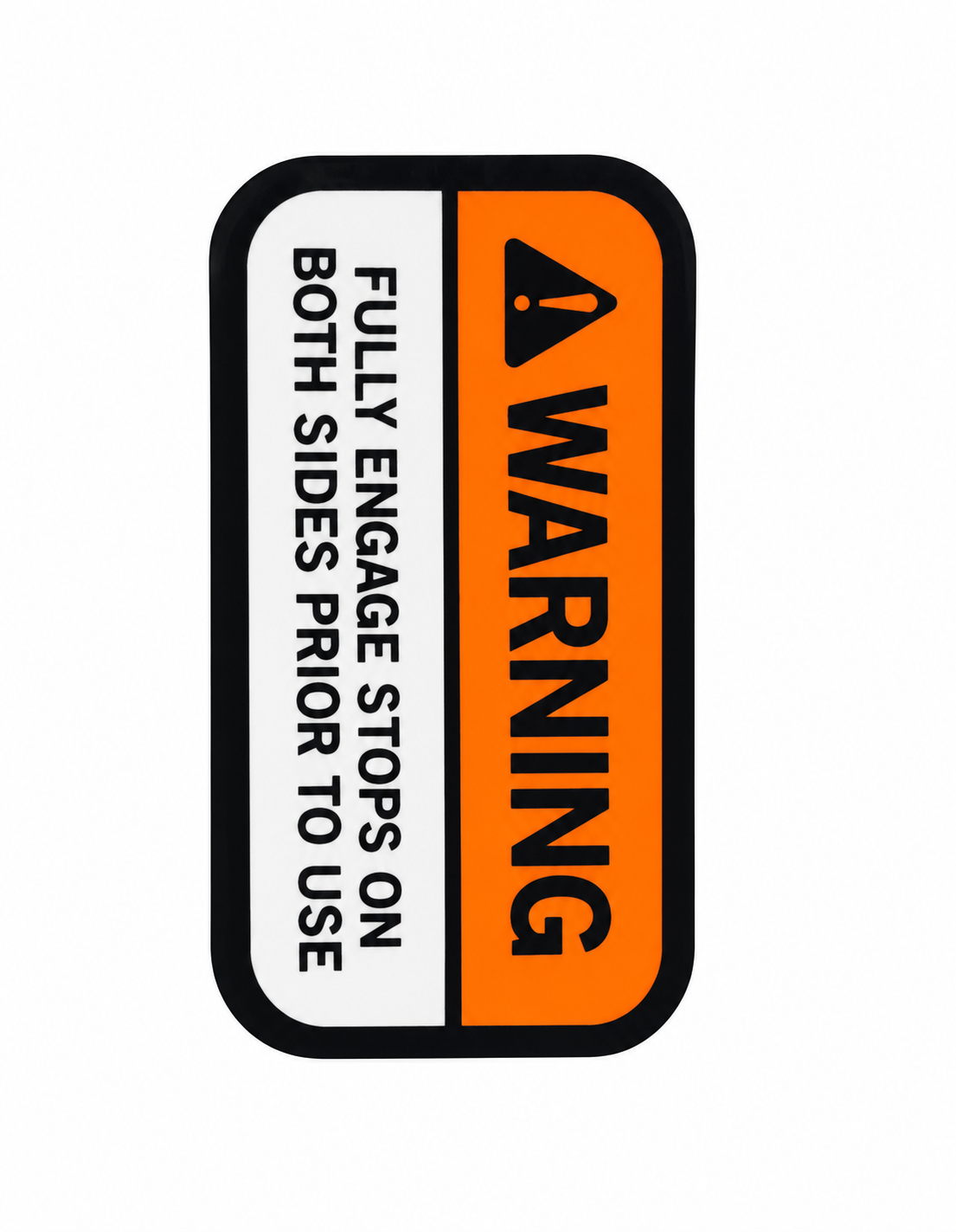Warning Label, Stopper, 56x30, PL04B