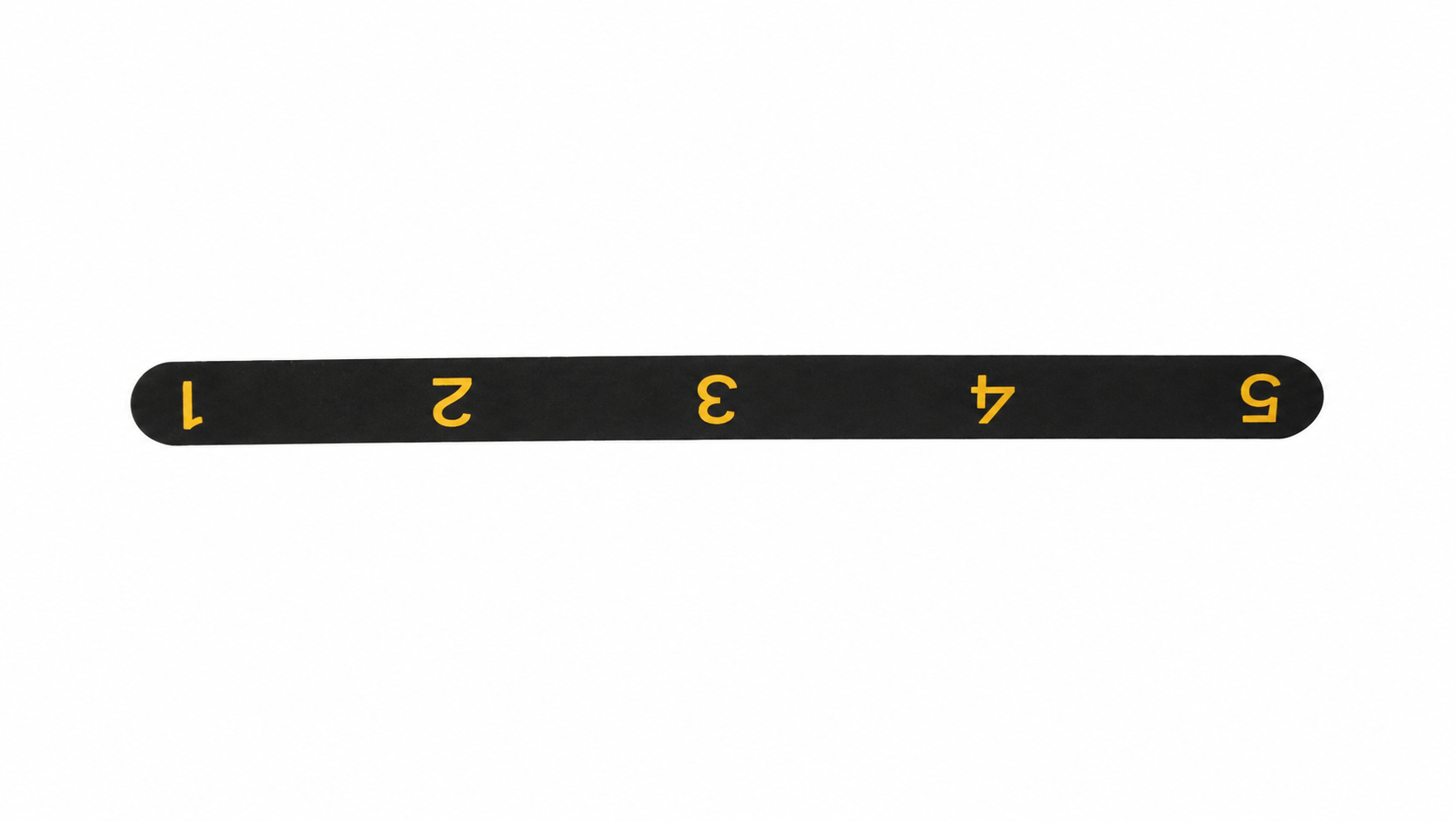 Direction Label, Back Pad Adjustable, 15x1