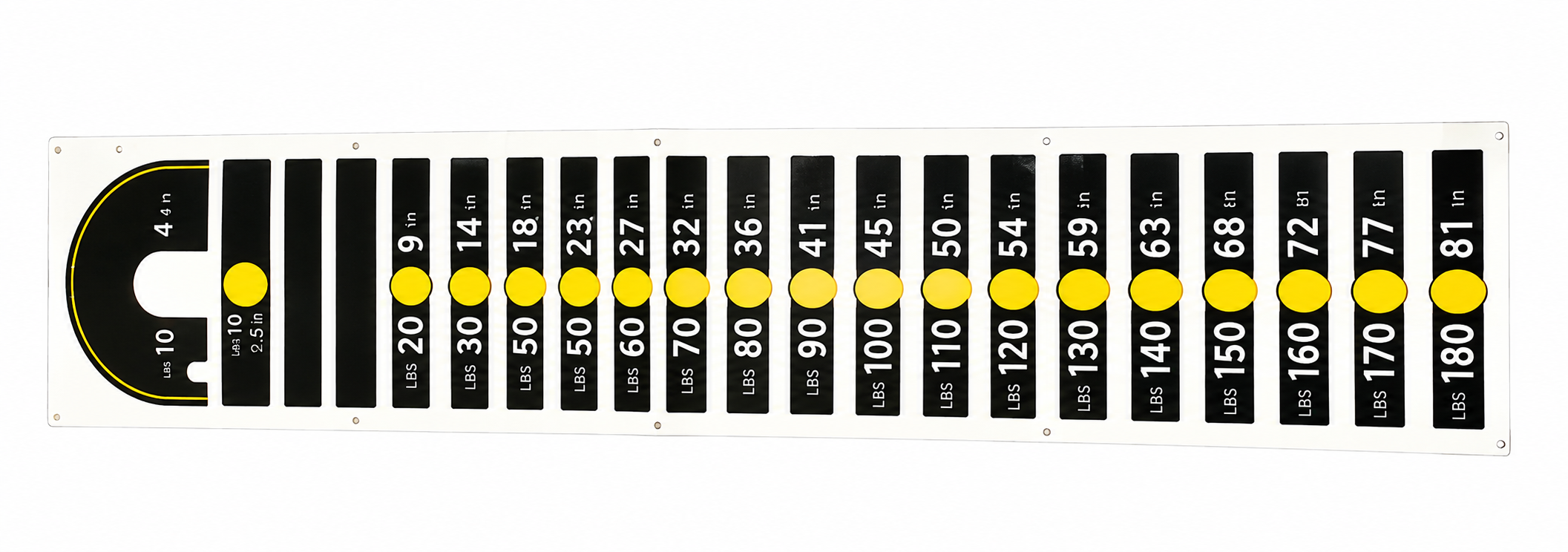 Spec Label, Weight Plate, PC, GM231
