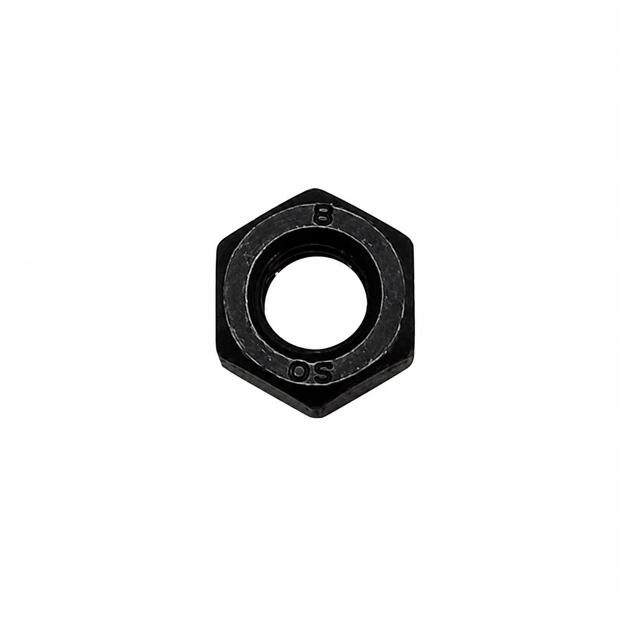Nut, Hex, M8x1.25Px5T, SS41, Black Zinc