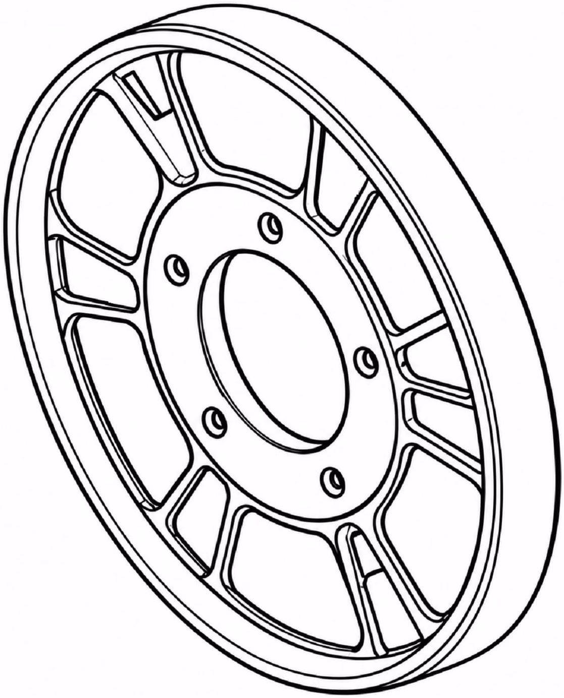 Flywheel Pulley Assembly (New)