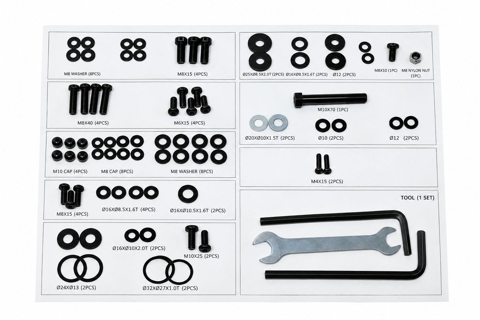 hardware set, Blister, EP596-1US