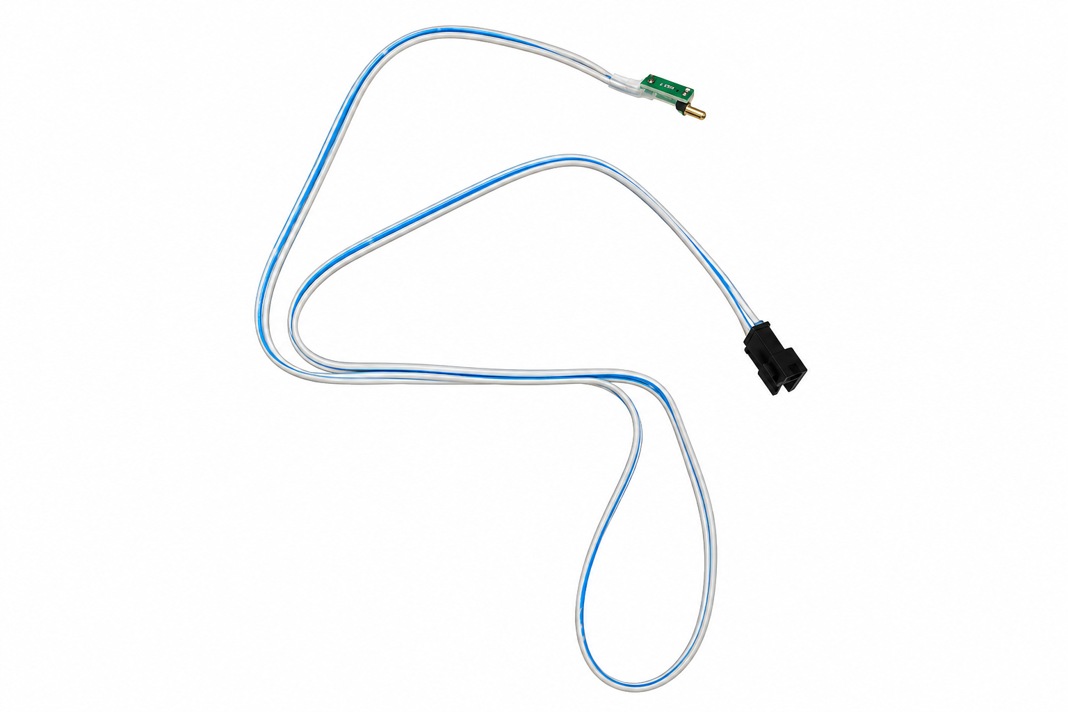 WIRE, HANDLEBAR, LEFT, WHITE/BLUE, 800L#2.5