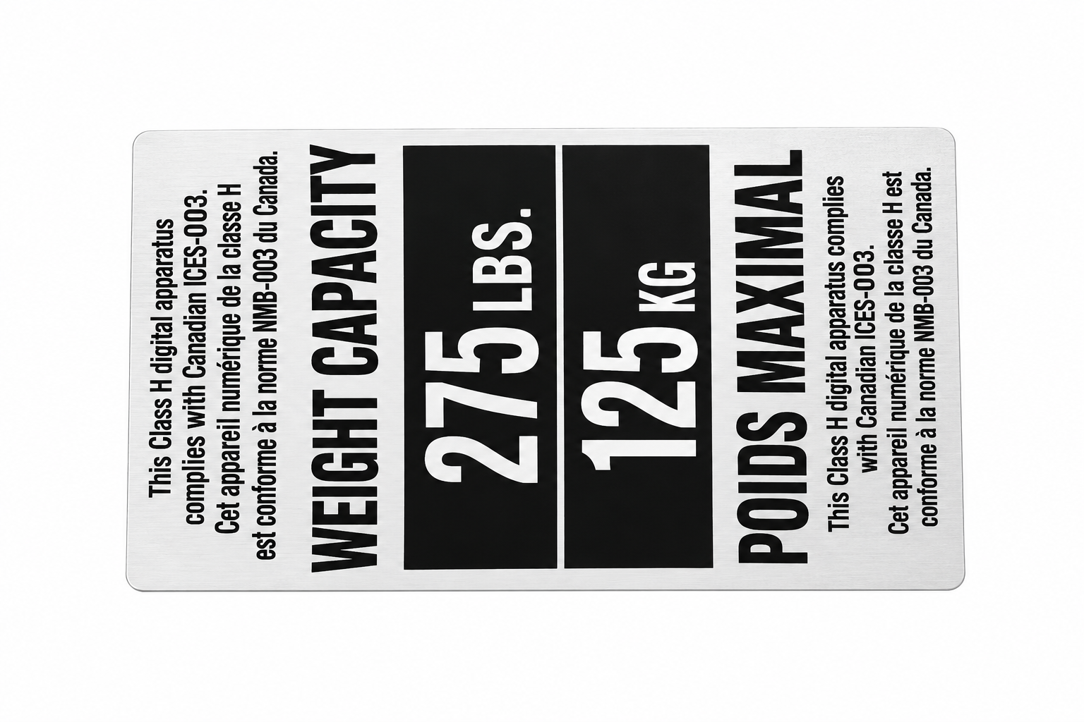 Decal, Weight Limit, EP575B