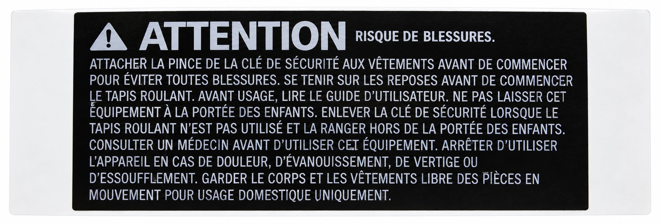 WARNING LABEL, #, WHITE WORD/BLACK#TM660