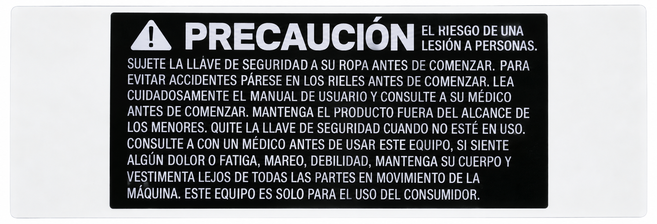 WARNING LABEL, #, WHITE WORD/BLACK#TM660