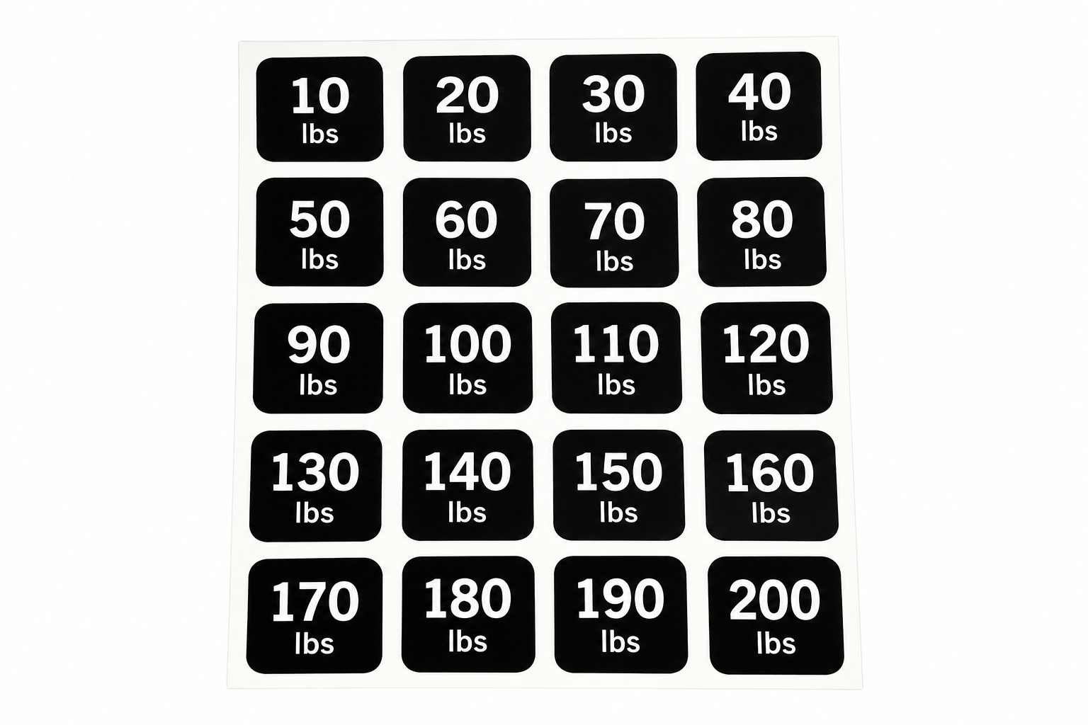 Decal, Weight Plate, GM206