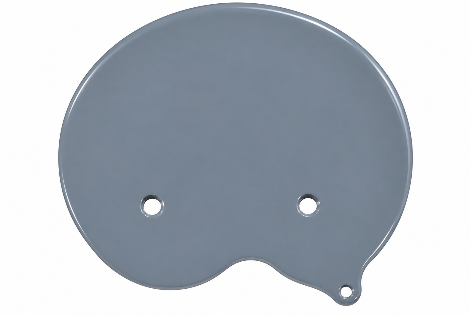 sliding wheel protect piece, R, painting, Iced Silver